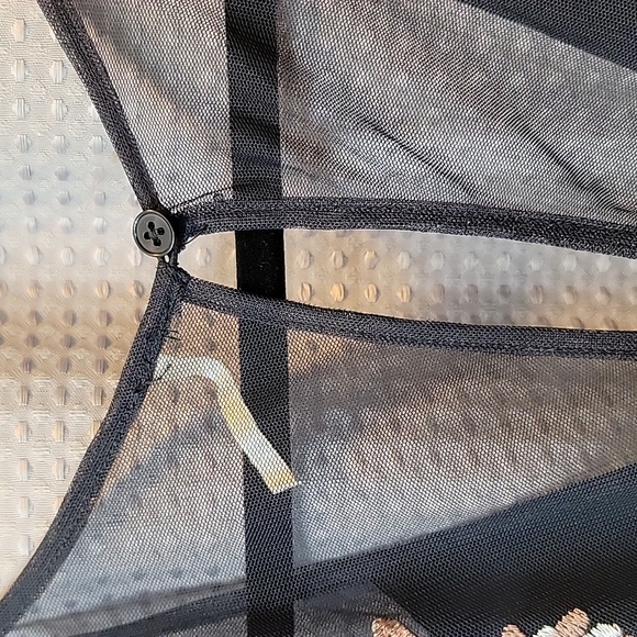 Free People Bonjour Black Embroidered Dress Size S - Picture 4 of 7